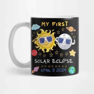 My First Solar Eclipse April 8 2024 Gift For Kids Boys Girls Toddler Mug